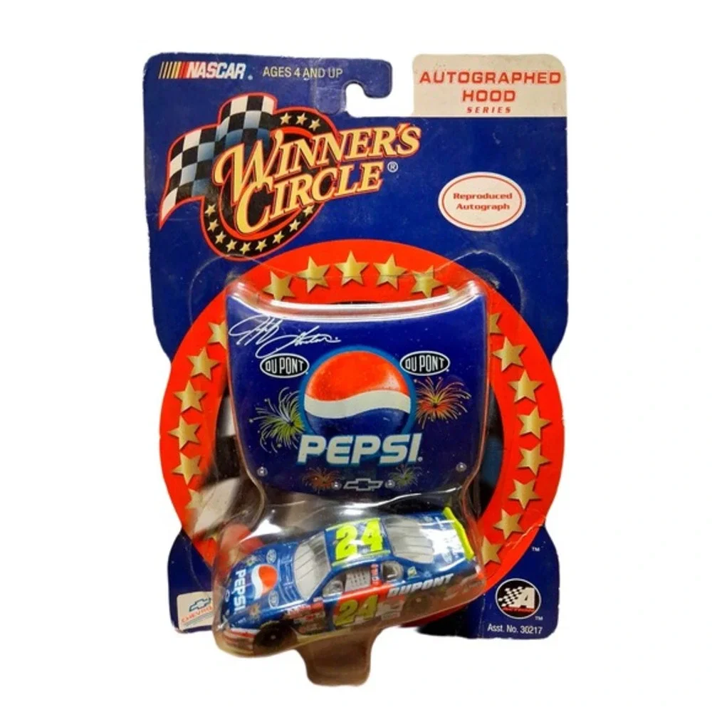 Vintage Winner's Circle Jeff Gordon 24 Pepsi DuPont Autographed Hood Series 1/64